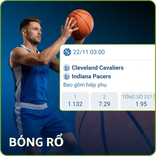 Thỏa thích đặt cược các trận bóng rổ trên trang web chính thức của 1xbet.