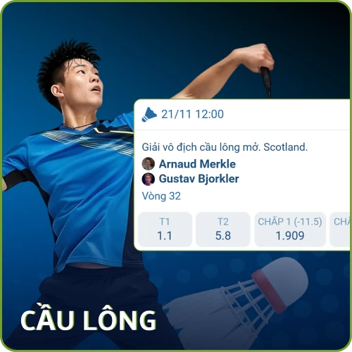 Theo dõi các trận cầu lông và đặt cược trên nền tảng 1xbet.