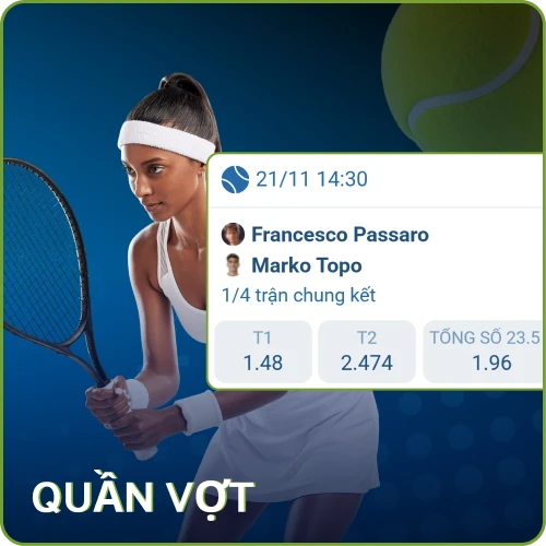 1xbet cung cấp nhiều giải đấu quần vợt đa dạng trong mục thể thao.