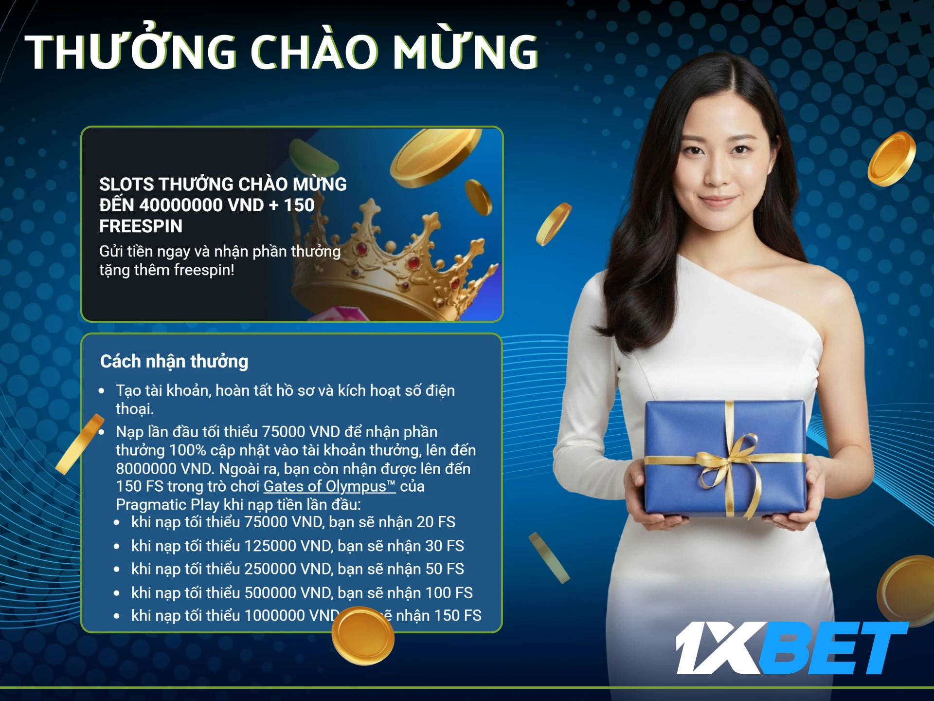 Khám phá các ưu đãi và chương trình khuyến mãi mới nhất từ 1xbet dành cho người dùng mới trên nền tảng chính thức.